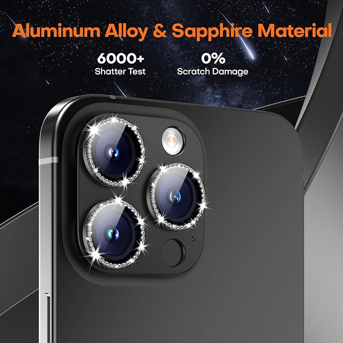 Camera Lens Protector for iPhone 16 Pro Max/16 Pro/15 Pro Max/15 Pro/14 Pro - Image 5