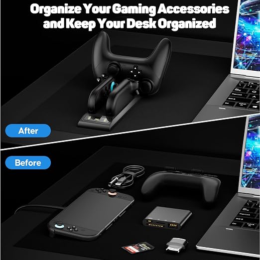 3 in 1 Controller Charger for Nintendo Switch 2 JoyCon/Pro, Charging Dock - Image 6