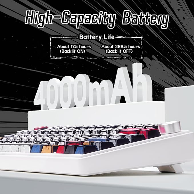 Aula F75 Wireless Mechanical Keyboard, Creamy Keyboard - Image 3