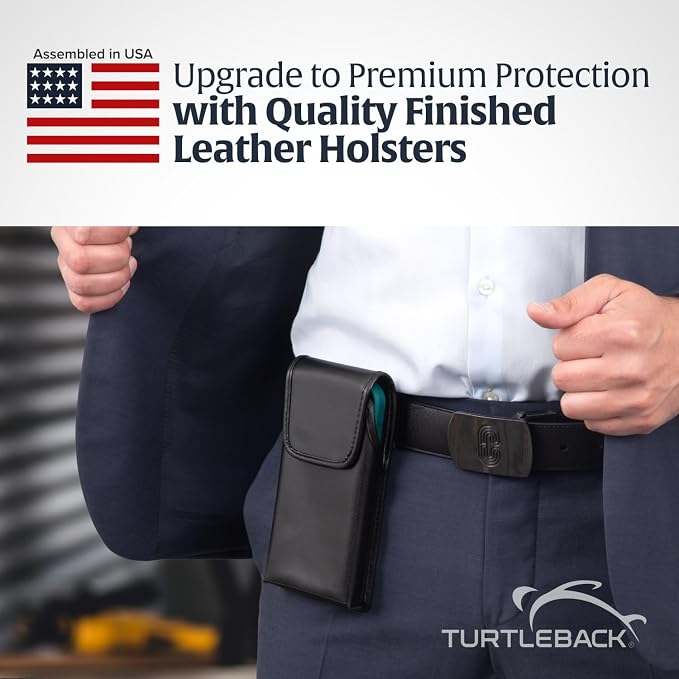Turtleback Belt Holder for iPhone 16 Pro, 15 pro 14 Pro 13 Pro -Medium- Fits - Image 6