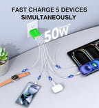 50W USB C Wall Charger Block, 5-Port C Charger Fast Charging Block PD Power - Image 2
