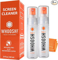 WHOOSH! Screen Shine Go 2-Pack – Two 1 fl oz Refillable Touchscreen Cleaners by WHOOSH