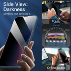 NEW'C 3 Pack Privacy for iPhone 13 Mini Screen Protector, Enhanced 28-Degree - Image 8