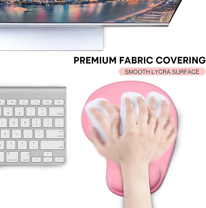 JIKIOU Mouse Pad, 2 Pack Ergonomic Mouse Pads - Image 6