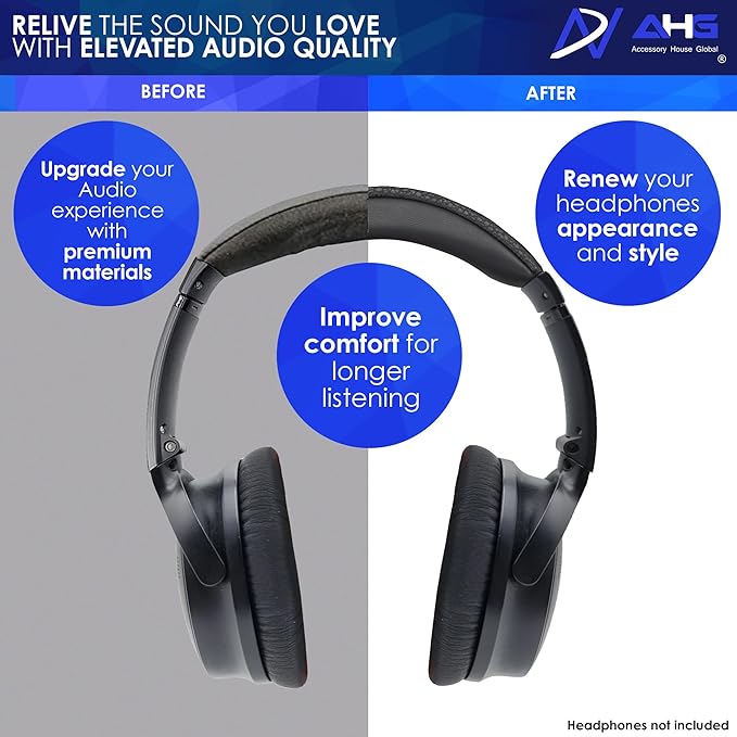 AHG QC35 ii Headband / QC35 Headband pad Cushion kit. Compatible w/Bose - Image 4