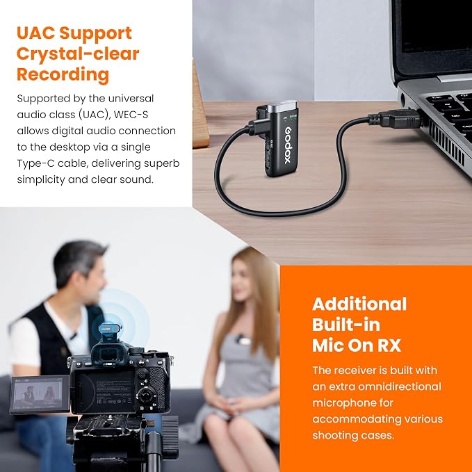 GODOX WEC KIT2 Wireless Microphone - Image 7