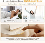 Alarm Clock with Wireless Charging Station, Clock - Image 5