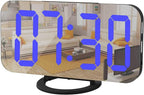 Digital Alarm Clock, Mirror Surface LED Electronic Clocks, by SZELAM