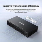 Tenda TEG208E 8 Port Managed Gigabit Switch, Easy Smart Managed, Base-T Ports - Image 3