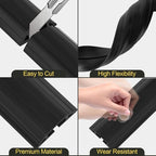 MYFAMIREA 10FT Floor Cord Cover Heavy Duty Cable Cover Protector 3 Channels - Image 4