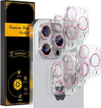 beuxece for 6 Pack iPhone 15 Pro/iPhone 15 Pro Max Camera Lens Protector 9H by Beuxece