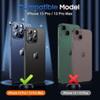 UniqueMe 3 Packs Compatible for iPhone 13 Pro Max/iPhone 13 Pro Camera Lens - Image 7