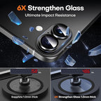 Camera Lens Protector for iPhone 16/16 Plus, Aluminum Alloy Sapphire Glass - Image 6
