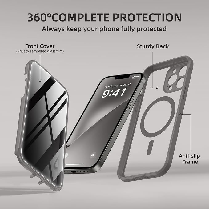 BERFY Magnetic for iPhone 13 Pro Max Case, Compatible - Image 8
