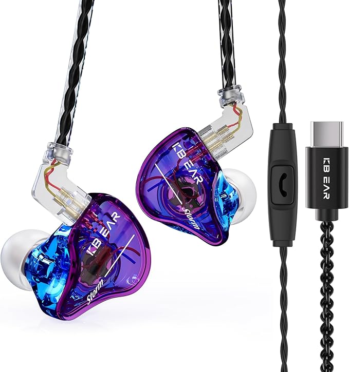 KBEAR Storm USB Type C Headphones by Yinyoo