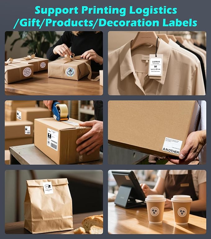 ORGBRO Bluetooth Thermal Shipping Label Printer, Z1-Plus Wireless 4X6 Shipping - Image 7