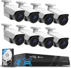 4COVR 4K Surveillance & Security Camera System, 8CH NVR 2TB HDD, AI Human by 4COVR