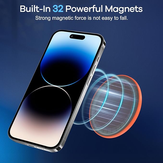 Silicone Suction Cup Phone Mount, Magnetic Suction Phone Case Stand, Mirror - Image 3