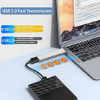 USB 3.0 Hub, VIENON Aluminium 3-Port USB Hub USB Splitter USB Expander - Image 4