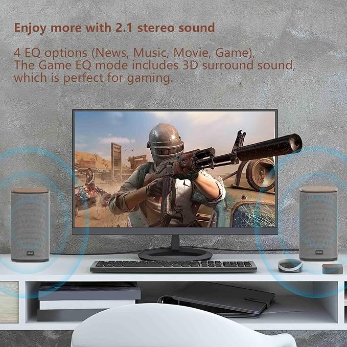 KEiiD 2.1 Bluetooth Computer Speakers - Image 4