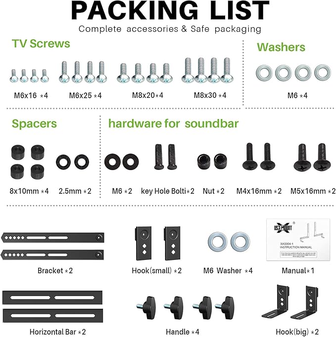 USX MOUNT Soundbar Mount Sound Bar TV Mount - Image 7