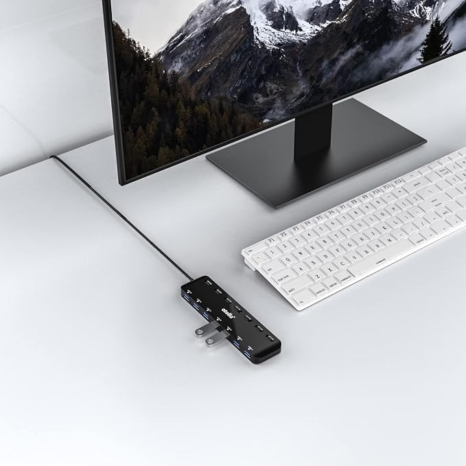 atolla 7-Port USB 3.0 Hub Splitter, USB Extender Ultra Slim Data USB Hub - Image 7