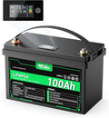HQST 12 Volt 100Ah Lithium Iron Phosphate Battery by HQST