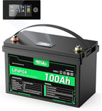 HQST 12 Volt 100Ah Lithium Iron Phosphate Battery by HQST
