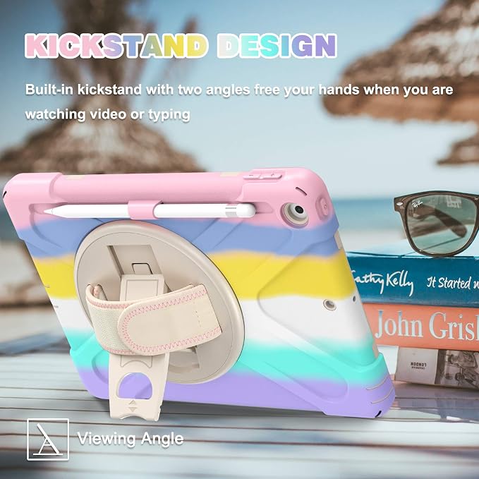 BLOSOMEET Case for iPad 9th/8th Generation 2021/2020 10.2 Inch for Kids Girls - Image 5