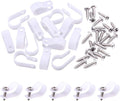 Swpeet 120 Pack White 5/8 Inch Nylon Plastic R-Type Cable Clips Clamp Kit by Swpeet