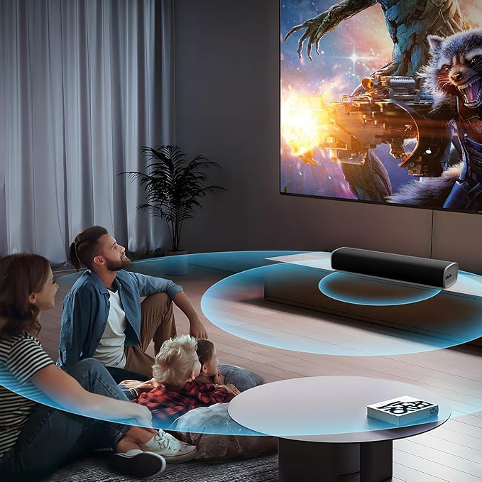 MZEIBO Sound Bar, 50W TV Speaker - Image 8