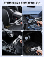 Car Vacuum Portable Cordless, 16000Pa Handheld Vacuum Mini Vacuum Cleaner High - Image 5