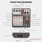 Aveek Professional Audio Mixer, Sound Board Mixing Console - Image 7