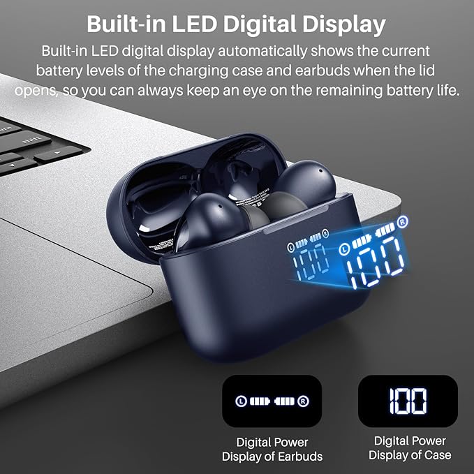 TOZO T20 Wireless Earbuds Bluetooth Headphones 48.5 Hrs Playtime - Image 2
