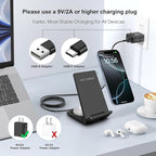 PDKUAI 2 in 1 Wireless Charger, 25W Foldable Wireless Charging Station - Image 5