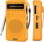 PRUNUS J-166 Portable Radio AM FM, Battery Operated Radio by PRUNUS