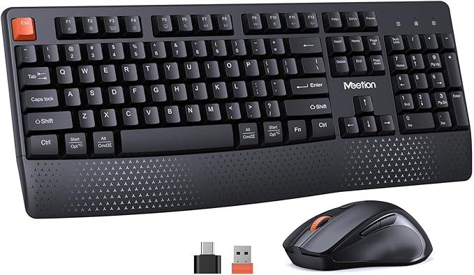 MEETION New Wireless Keyboard and Mouse, Computer Keyboard Mouse Combo by MEETION