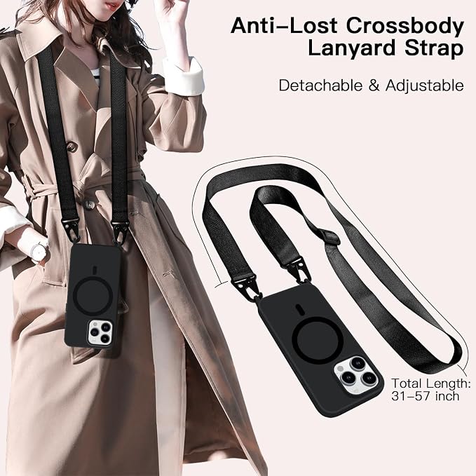 for iPhone 15 Case with Lanyard, Crossbody Phone Case with Neck Strap Adjustable - Image 5