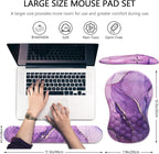 Mouse Pad Wrist Support, Laokiiy 2 in1 Keyboard Wrist Rest+ Ergonomic Mouse Pad - Image 5