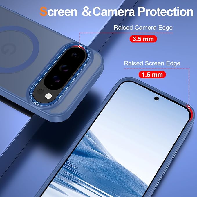 Magnetic for Google Pixel 9 Pro XL Case, Shockproof Slim Translucent Matte - Image 4