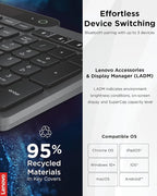 Lenovo 800 Self-Charging Bluetooth Keyboard, Uses Ambient Light - Image 4
