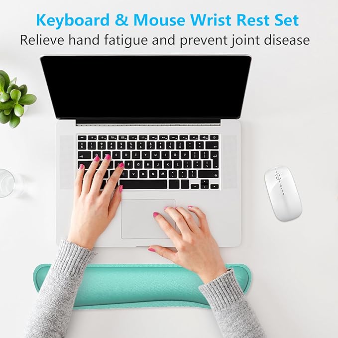 Dapesuom Enlarge Keyboard Wrist Rest Pad, Cute Memory Foam Wrist Rest - Image 7