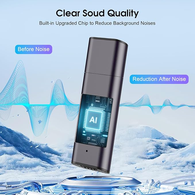 64GB Voice Recorder Digital Voice Activated Recorder USB Recording Device - Image 4