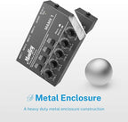 Moukey Mini Audio Mixer, DC 5V, 4 Stereo Ultra, Low Noise 4 Channel Line Mixer - Image 3