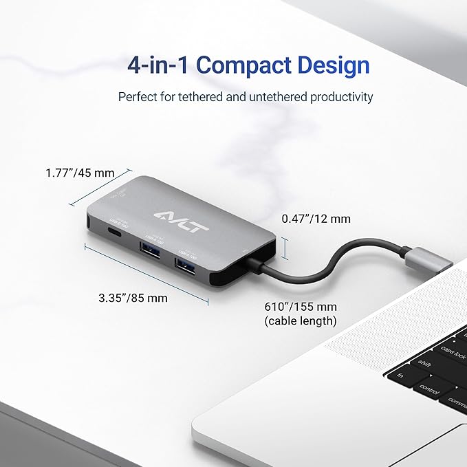 AVLT 4-Port USB 3.1 Gen 2 Type C 10G Hub - Image 7