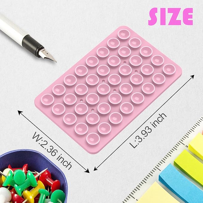 2PACK Silicone Double Sided Suction Phone Case Mount, Detachable Hands Free & - Image 5