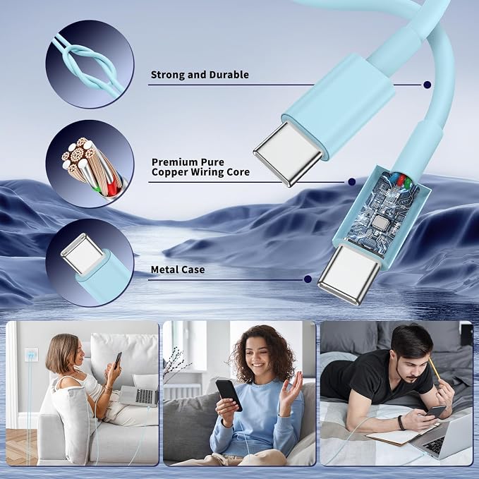 Super Fast Samsung Charger Type C, 45W Dual Port USB C Fast Charger Block & - Image 5
