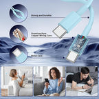 iPhone 16 15 Pro Max Charger Fast Charging, 45W Dual Port USB C Fast Charger - Image 6