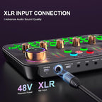 Facmogu K600 Gaming Audio Mixer, Streaming Audio Mixer - Image 3