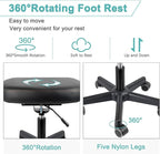 Footrest Stool Under Desk Adjustable Height and Tilt Angle Footrest Ottoman - Image 4